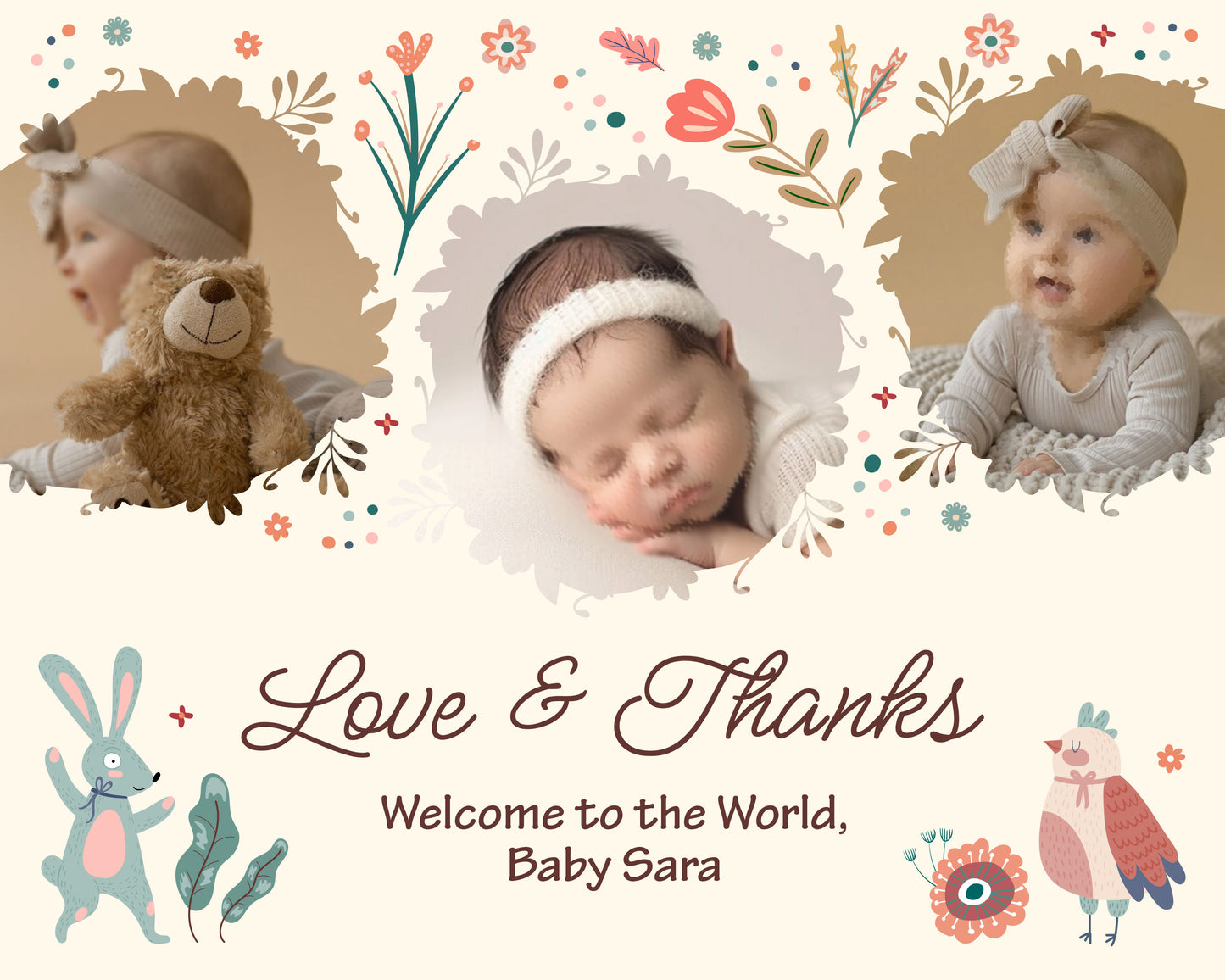 Custom Announcement Magnets Sets of 10