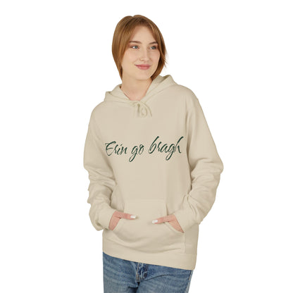 Ireland Forever Hoodie with Shamrock Design, Cozy Fleece Sweatshirt