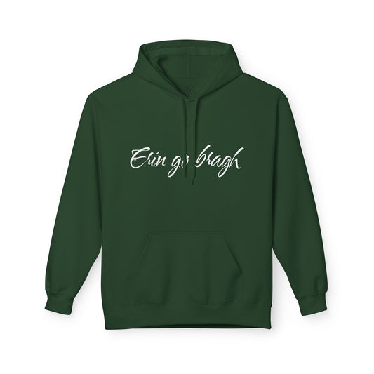 Ireland Forever Hoodie with Shamrock Design, Cozy Fleece Sweatshirt