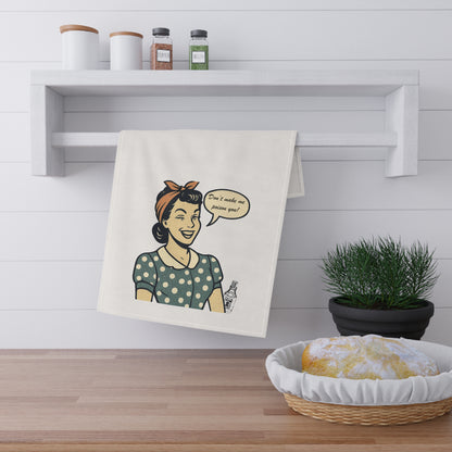 Humorous Cotton Towels, Gift for Home Cooks, Kitchen Decor