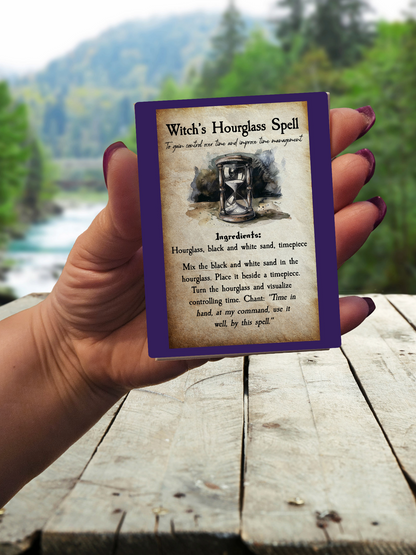 Halloween Spell Card Magnets Pre-made