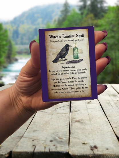 Halloween Spell Card Magnets Pre-made