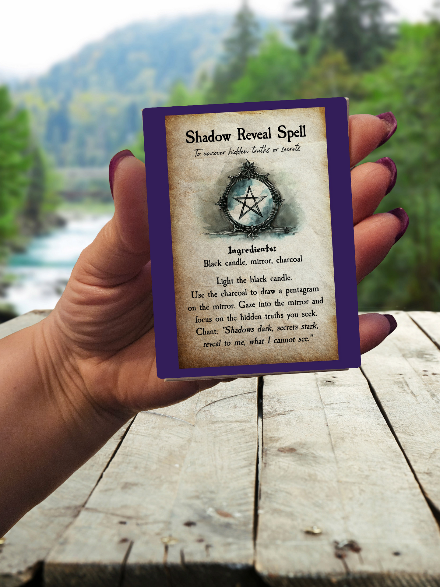 Halloween Spell Card Magnets Pre-made