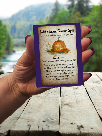 Halloween Spell Card Magnets Pre-made