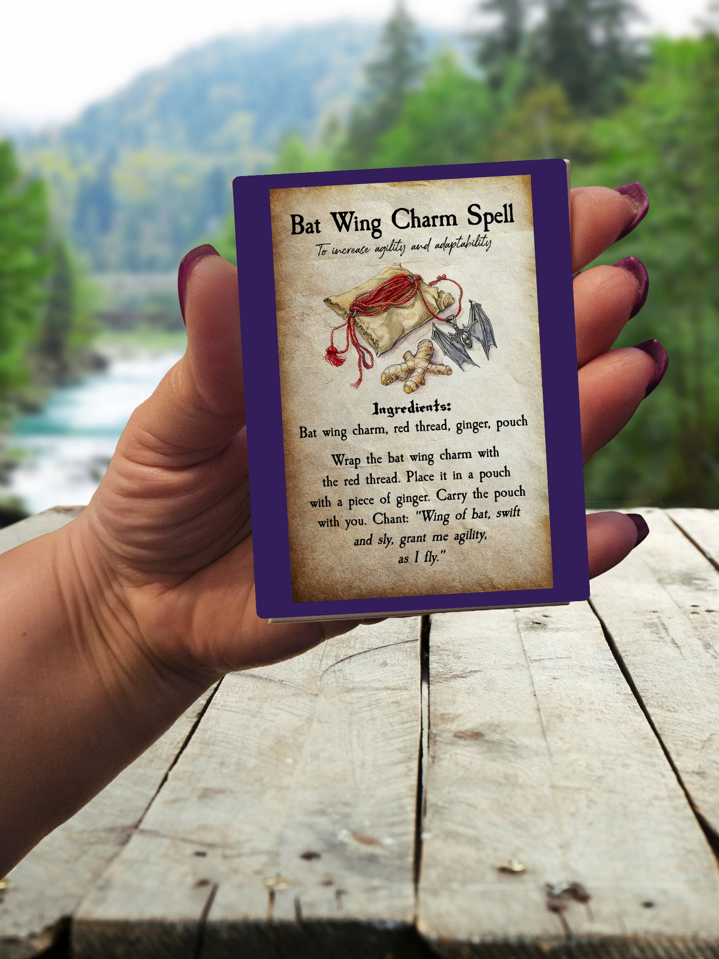 Halloween Spell Card Magnets Pre-made