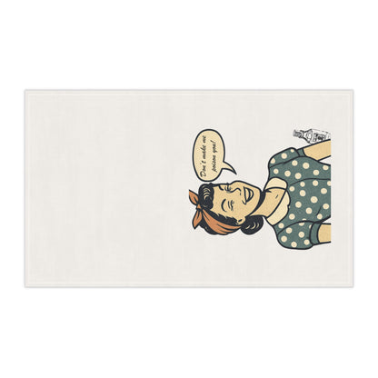Humorous Cotton Towels, Gift for Home Cooks, Kitchen Decor