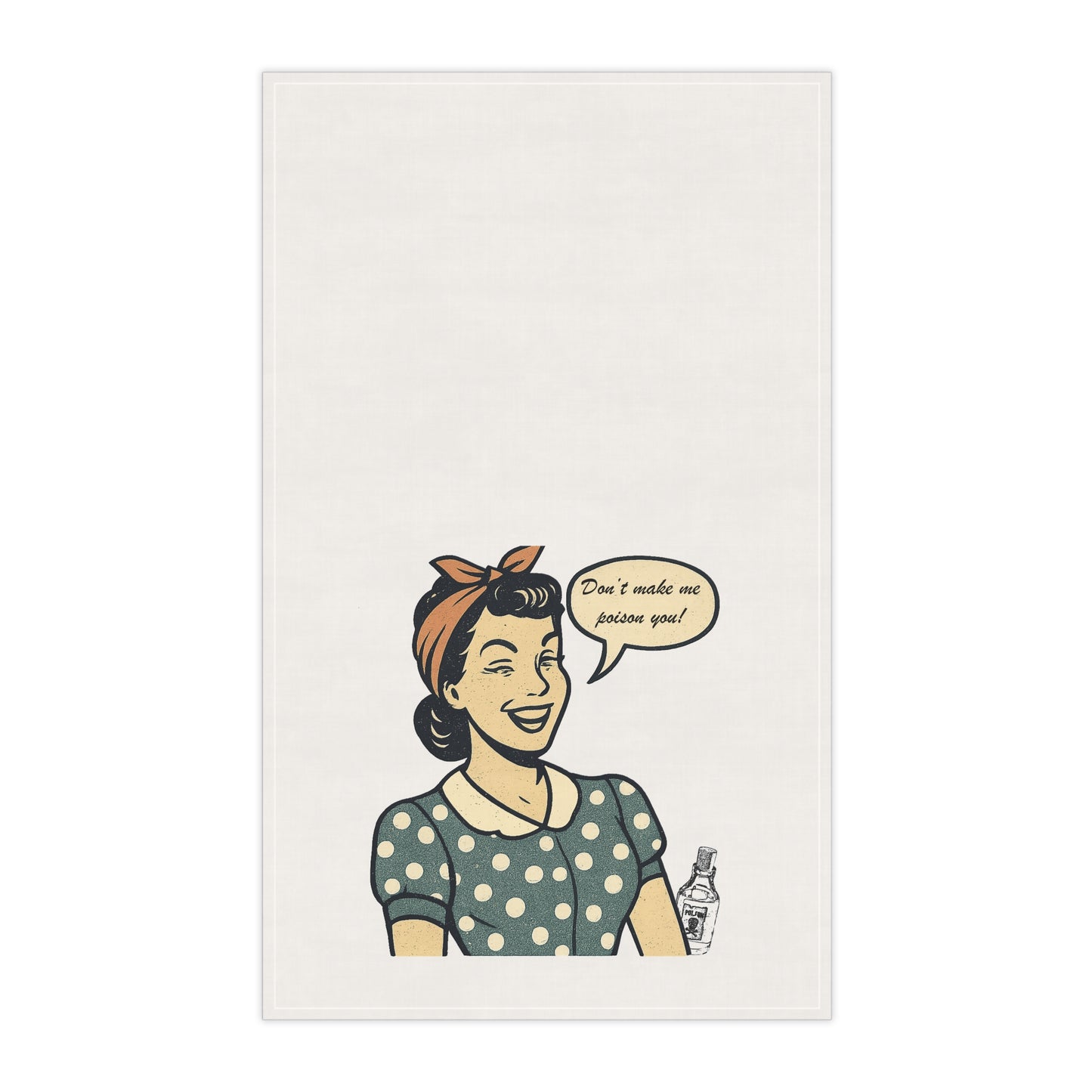 Humorous Cotton Towels, Gift for Home Cooks, Kitchen Decor