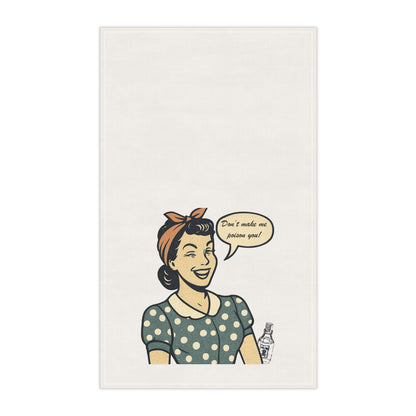 Humorous Cotton Towels, Gift for Home Cooks, Kitchen Decor